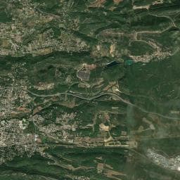 Vue aérienne des environs de Aire de camping-car à Châteauvert