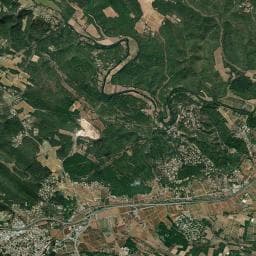 Vue aérienne des environs de Domaine de la cigalière
