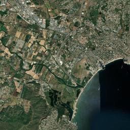 Vue aérienne des environs de Capfun La Rumba