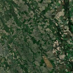 Vue aérienne des environs de Camping municipal