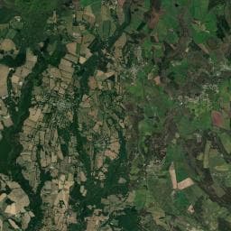 Vue aérienne des environs de FLOWER CAMPING LE MARTINET ROUGE