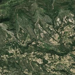 Vue aérienne des environs de Domaine Le Vernis