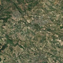 Vue aérienne des environs de Camping municipal de Tounel