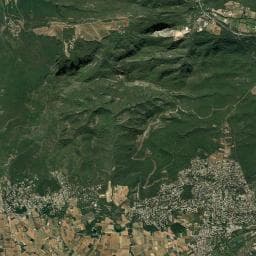 Vue aérienne des environs de Source du Dolmen