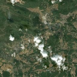 Vue aérienne des environs de Aire de camping-car à Cabasse