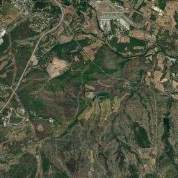 Vue aérienne des environs de Les Bruyères