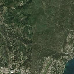 Vue aérienne des environs de Camping "Les Cigalons"