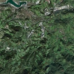 Vue aérienne des environs de Camping Oliden