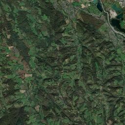 Vue aérienne des environs de Camping City Nature