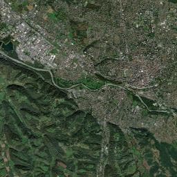 Vue aérienne des environs de Parking Clemenceau