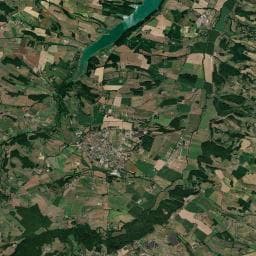 Vue aérienne des environs de Camping municipal