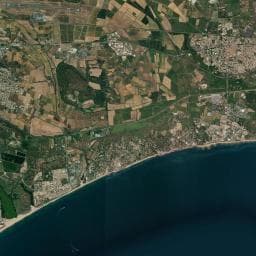 Vue aérienne des environs de Camping à Cers