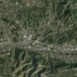 Vue aérienne des environs de Camping du Garlaban