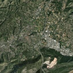 Vue aérienne des environs de La Bergerie