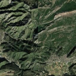 Vue aérienne des environs de Refuge Henri Raybaud