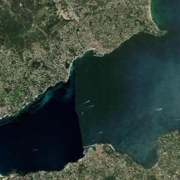 Vue aérienne des environs de Le Baumettes