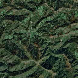 Vue aérienne des environs de Cabane d'Usategieta