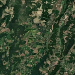 Vue aérienne des environs de Camping municipal