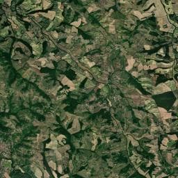 Vue aérienne des environs de Ferme-Bio La Communion