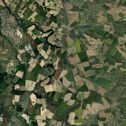 Vue aérienne des environs de Camping de Mazères