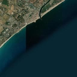 Vue aérienne des environs de Camping Central
