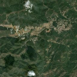 Vue aérienne des environs de Aire de camping Cars "Aigo Fre"
