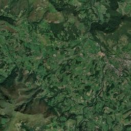Vue aérienne des environs de Camping Narbaitz