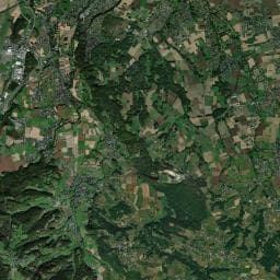 Vue aérienne des environs de Camping la Bergerie