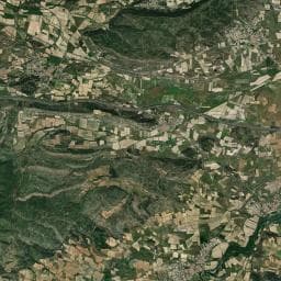 Vue aérienne des environs de Las Clauzes