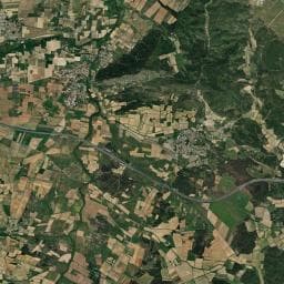 Vue aérienne des environs de Aire de repos à Ornaisons