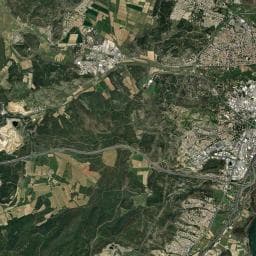 Vue aérienne des environs de Aire de Pech Loubat