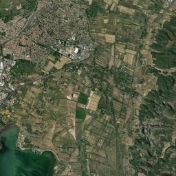 Vue aérienne des environs de Camping la Nautique