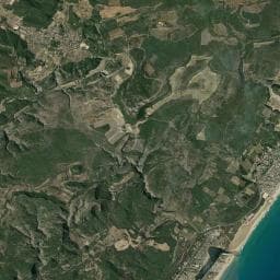 Vue aérienne des environs de Pech Rouge