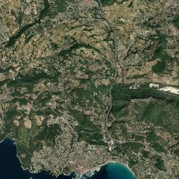Vue aérienne des environs de Clos Ste Thérèse