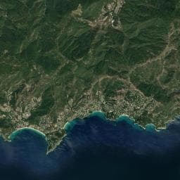 Vue aérienne des environs de Camping à Le Lavandou