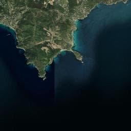 Vue aérienne des environs de Camping Ladouceur