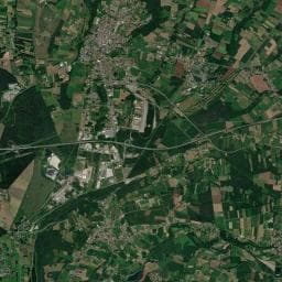 Vue aérienne des environs de Aire de camping-car à Lagrange