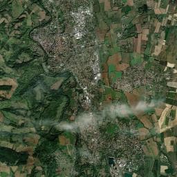 Vue aérienne des environs de Camping des Portes d’Ariège