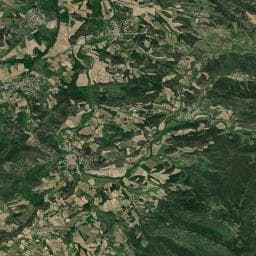 Vue aérienne des environs de Gardie aire de stationnement