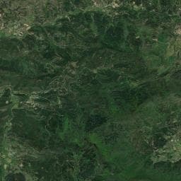 Vue aérienne des environs de camping a la ferme