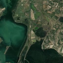 Vue aérienne des environs de Aire de repos à Narbonne
