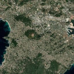 Vue aérienne des environs de Les Playes