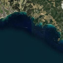 Vue aérienne des environs de Camping La Brûlade