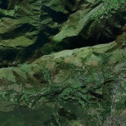 Vue aérienne des environs de Abri du Col du Prat du Rey