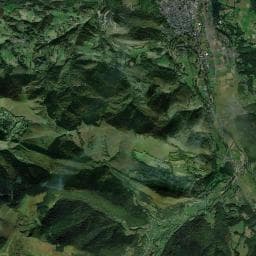 Vue aérienne des environs de Camping l'Arriou