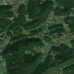 Vue aérienne des environs de Abri du Gès