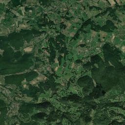 Vue aérienne des environs de Camping La Rivière aux Papillons