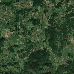 Vue aérienne des environs de Aire de camping-car à Castelbiague