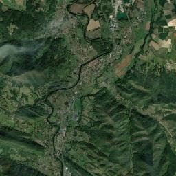 Vue aérienne des environs de Camping Les Mijeannes