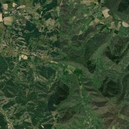 Vue aérienne des environs de Camping à la ferme